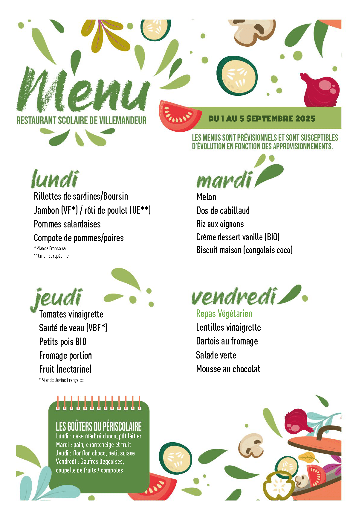 menus cantine 2025-s36
